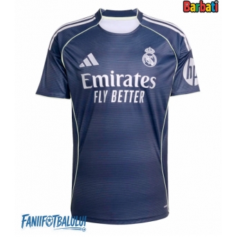 Real Madrid Tricou Fotbal Replică 2025-26 Barbati Deplasare